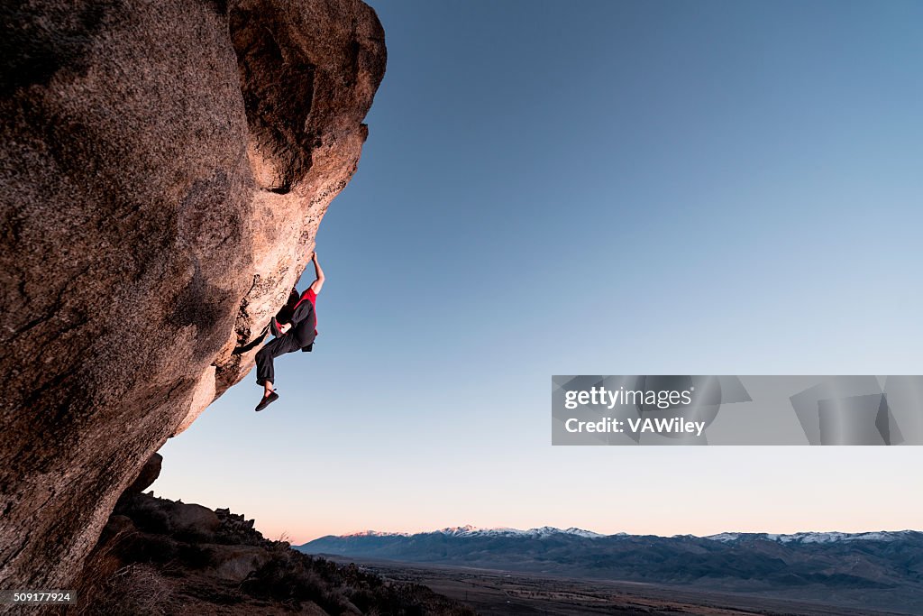 Climbing steep