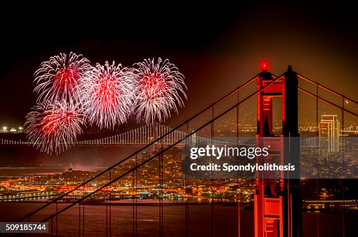 Firework at San Francisco, California