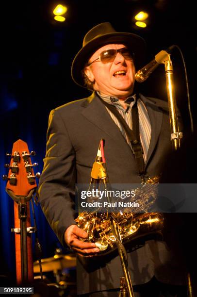 Irish musician Van Morrison performs on stage during the South By Southwest festival at Stubb's Bar-B-Q, Austin, Texas, March 12, 2008.