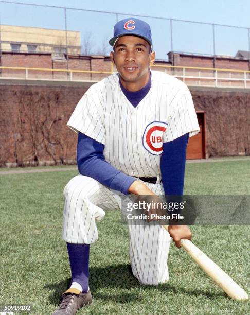 Billy Williams of the Chicago Cubs poses for a portrait, circa 1954