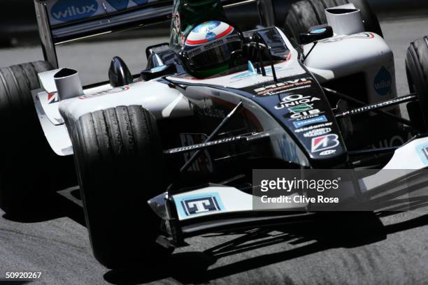Gianmaria Bruni of Italy and Minardi during the Monaco F1 Grand Prix on May 23 in Monte Carlo, Monaco.