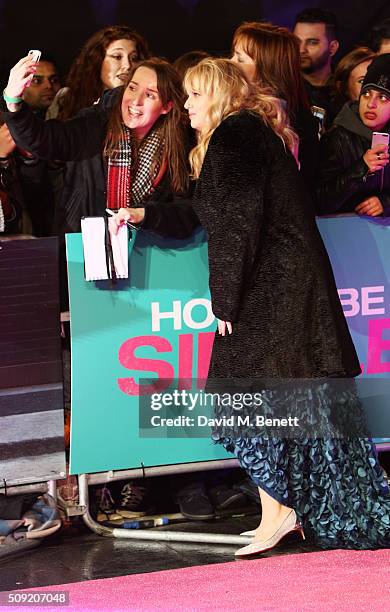 Rebel Wilson attends the UK Premiere of "How To Be Single" at Vue West End on February 9, 2016 in London, England.