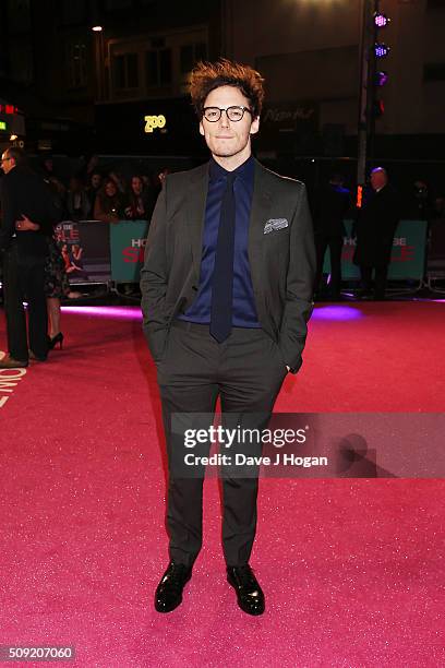 Sam Claflin attends the UK Premiere of "How To Be Single" at Vue West End on February 9, 2016 in London, England.
