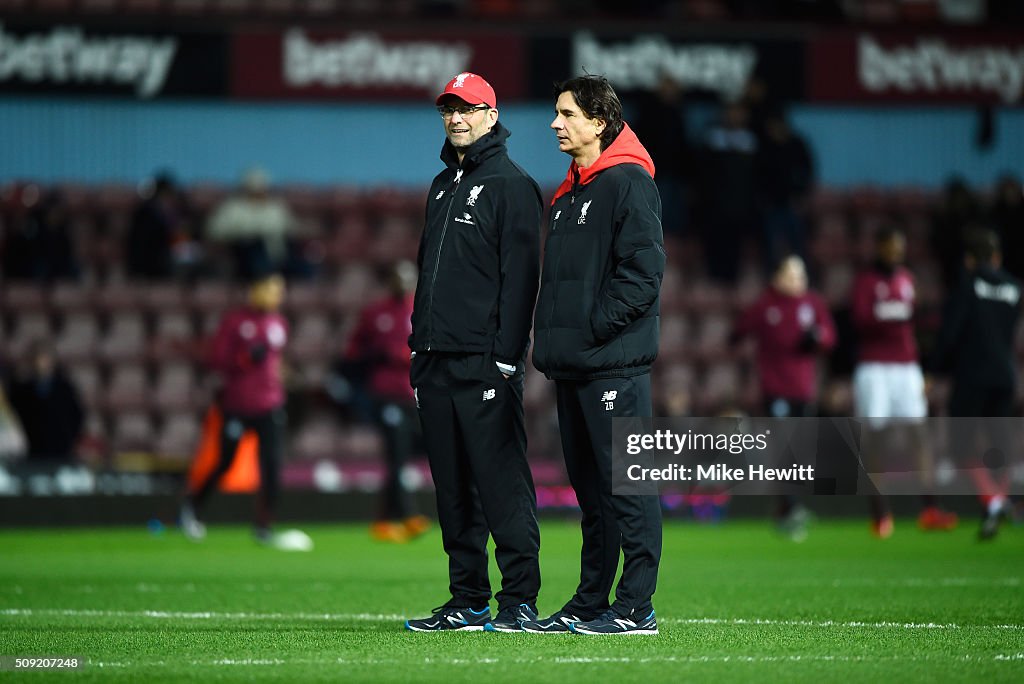 West Ham United v Liverpool - The Emirates FA Cup Fourth Round Replay