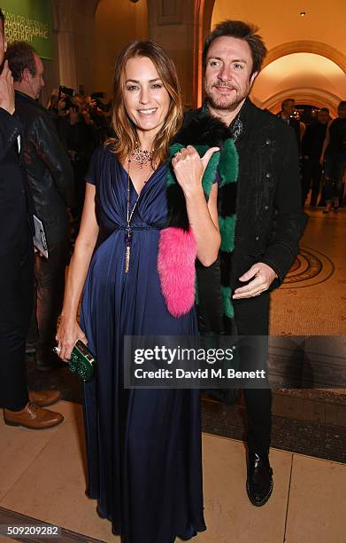 Yasmin Le Bon and Simon Le Bon attend a private view of "Vogue 100: A Century of Style" hosted by Alexandra Shulman and Leon Max at the National...