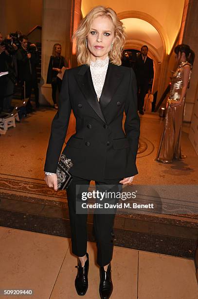 Eva Herzigova attends a private view of "Vogue 100: A Century of Style" hosted by Alexandra Shulman and Leon Max at the National Portrait Gallery on...