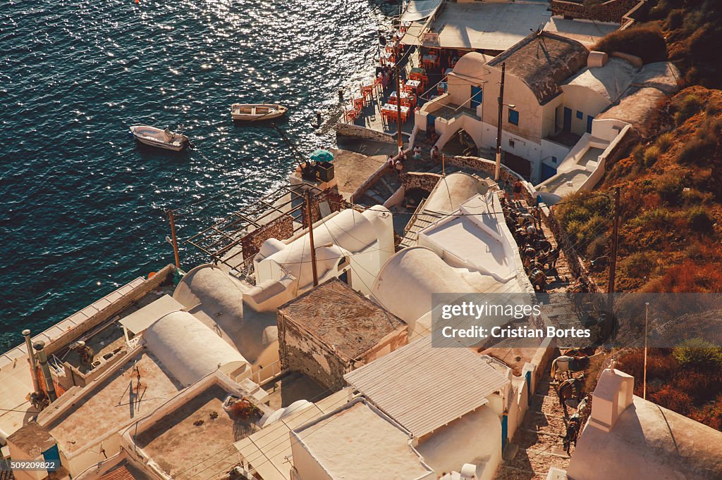 Oia harbor