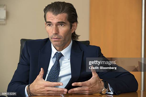 Raul Martinez-Ostos, head of Mexican operations for Barclays Plc, speaks during an interview in Mexico City, Mexico, on Tuesday, Feb. 9, 2016....