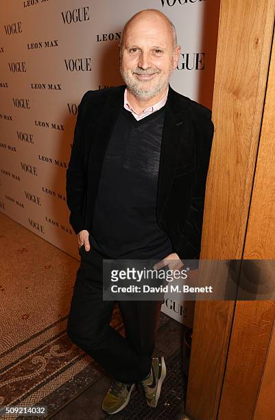 Sam McKnight attends a private view of "Vogue 100: A Century of Style" hosted by Alexandra Shulman and Leon Max at the National Portrait Gallery on...