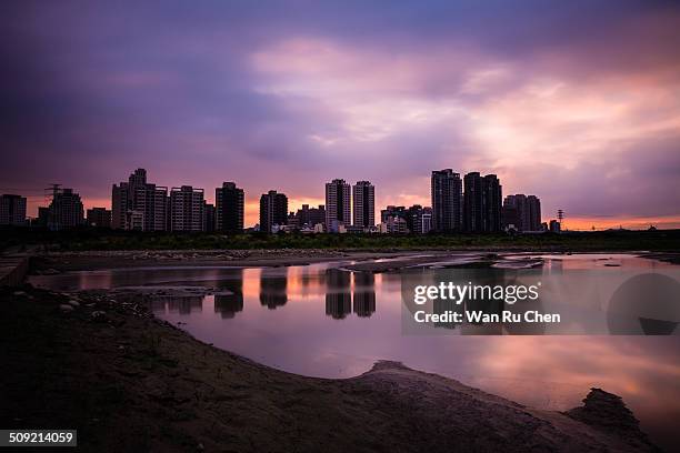 hsinchu city skyline - hsinchu stock pictures, royalty-free photos & images