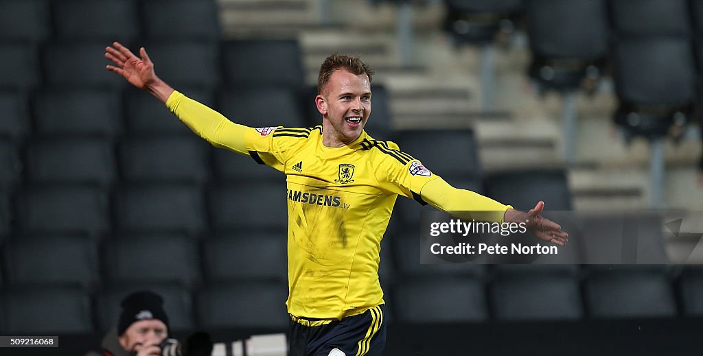 MK Dons v Middlesbrough - Sky Bet Championship