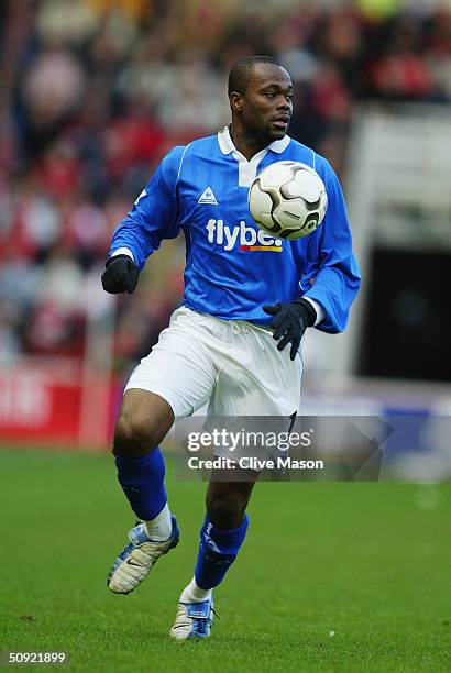 Stern John of Birmingham City during the FA Barclaycard Premiership match between Middlesbrough and Birmingham City at The Riverside Stadium on March...