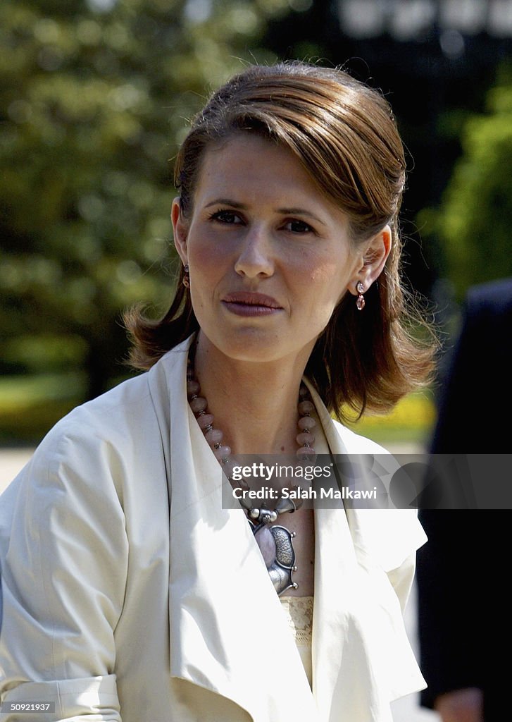 Emma Syria Ruler Asmaa al-Assad, wife of the Syrian President Bashar al-Assad, visits ...