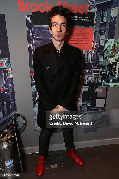 Jeff Wootton attends a private view of "Hendrix At Home" at Jimi Hendrix's restored former Mayfair flat on February 9, 2016 in London, England.