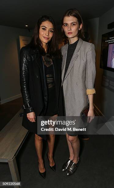 Lara Mullen attends a private view of "Hendrix At Home" at Jimi Hendrix's restored former Mayfair flat on February 9, 2016 in London, England.