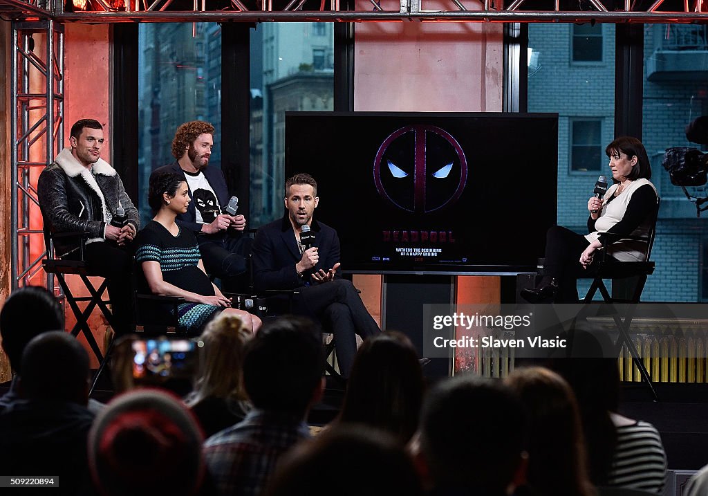 AOL Build Speaker Series - Ryan Reynolds, TJ Miller, Ed Skrein and Morena Baccarin, "Deadpool"