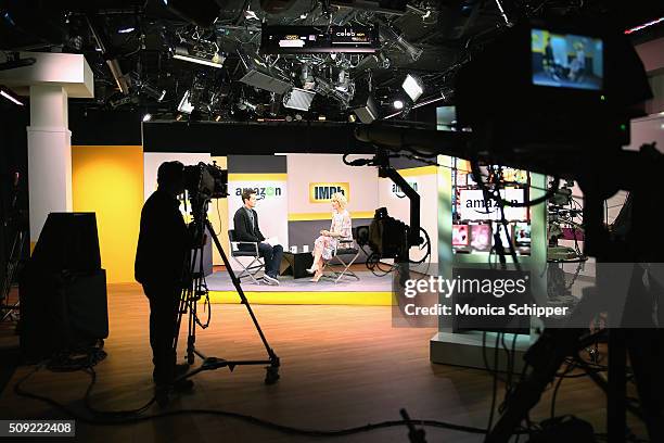 IMDb Asks host Ben Lyons speaks with actress Sarah Paulson on IMDb Asks on February 9, 2016 in New York City.