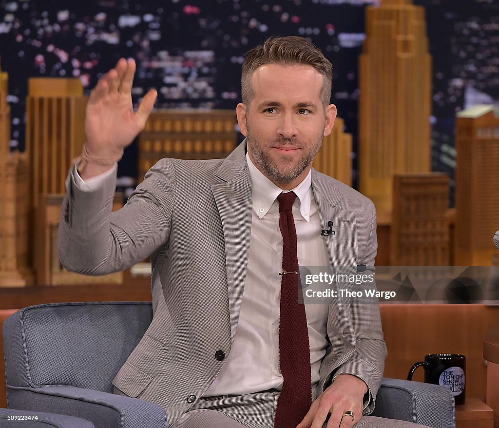 Ryan Reynolds Visits "The Tonight Show Starring Jimmy Fallon"
