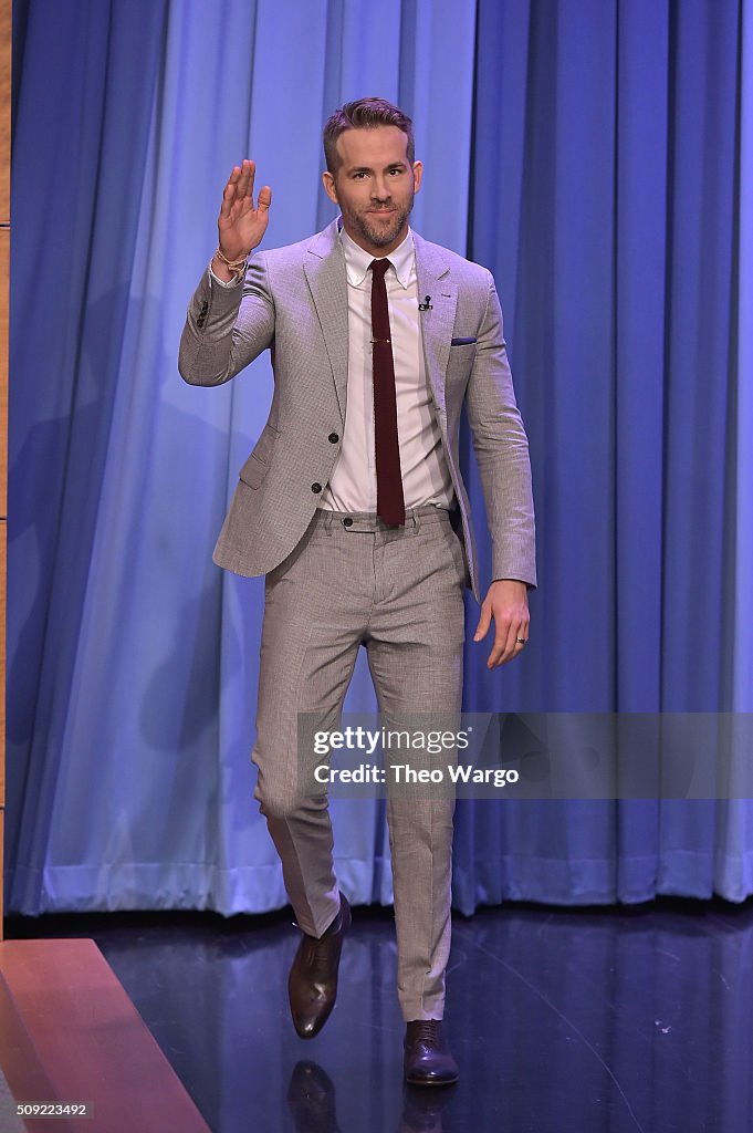 Ryan Reynolds Visits "The Tonight Show Starring Jimmy Fallon"