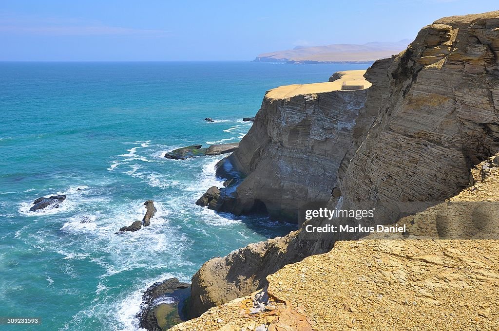 Supay Beach and Peninsula in Paracas Desert