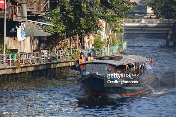 khlong saen saep boat express, bangkok city - thailand - banglamphu stock pictures, royalty-free photos & images