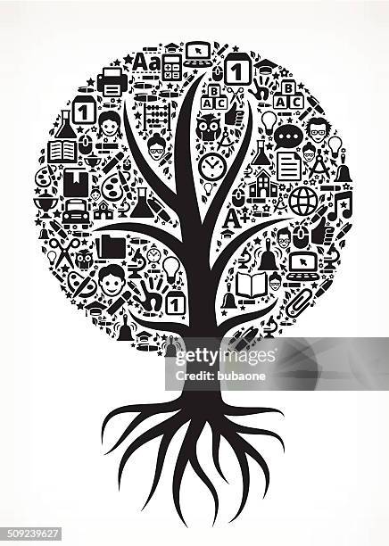 growing tree school royalty free vector arts - adult education stock illustrations