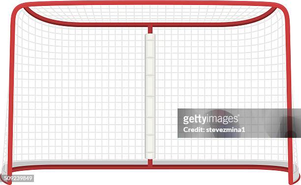 hockey net - bandy winter sport stock illustrations