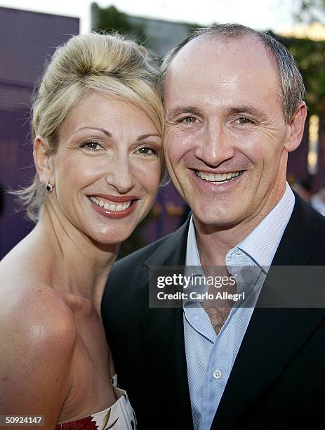 Actor Colm Feore and wife Donna Feore arrive for the premiere of the film "The Chronicles of Riddick" at the Universal Studios Park June 3, 2004 in...