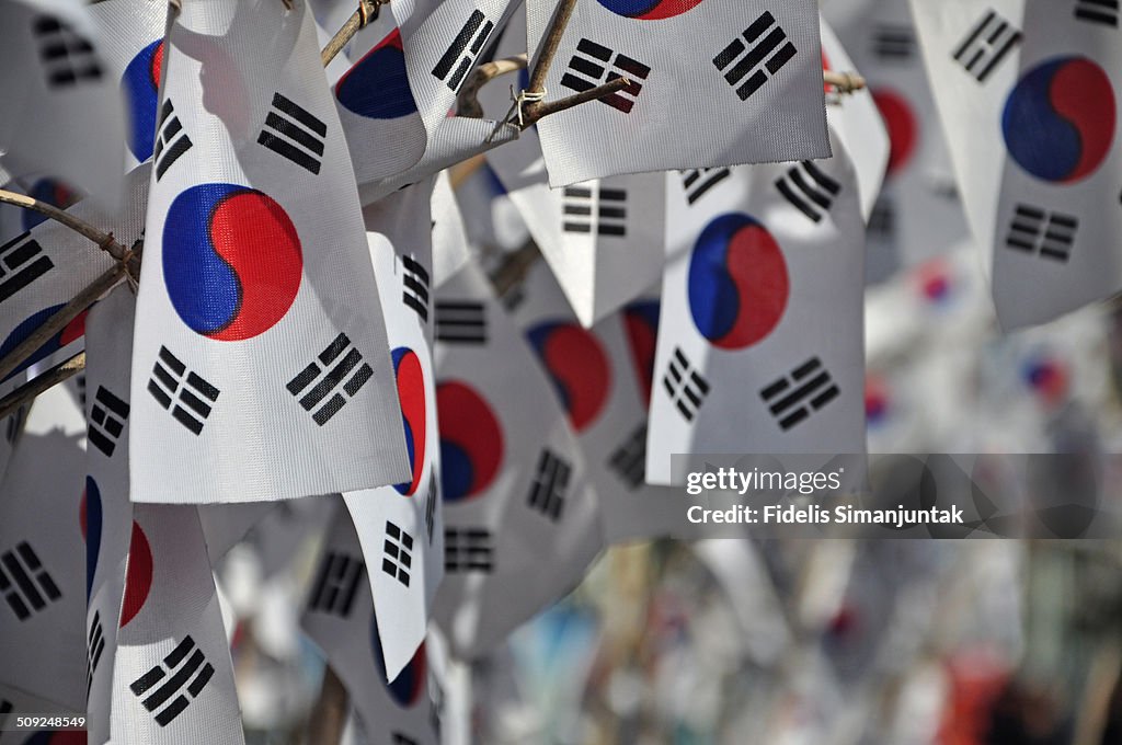 South Korea National Flags