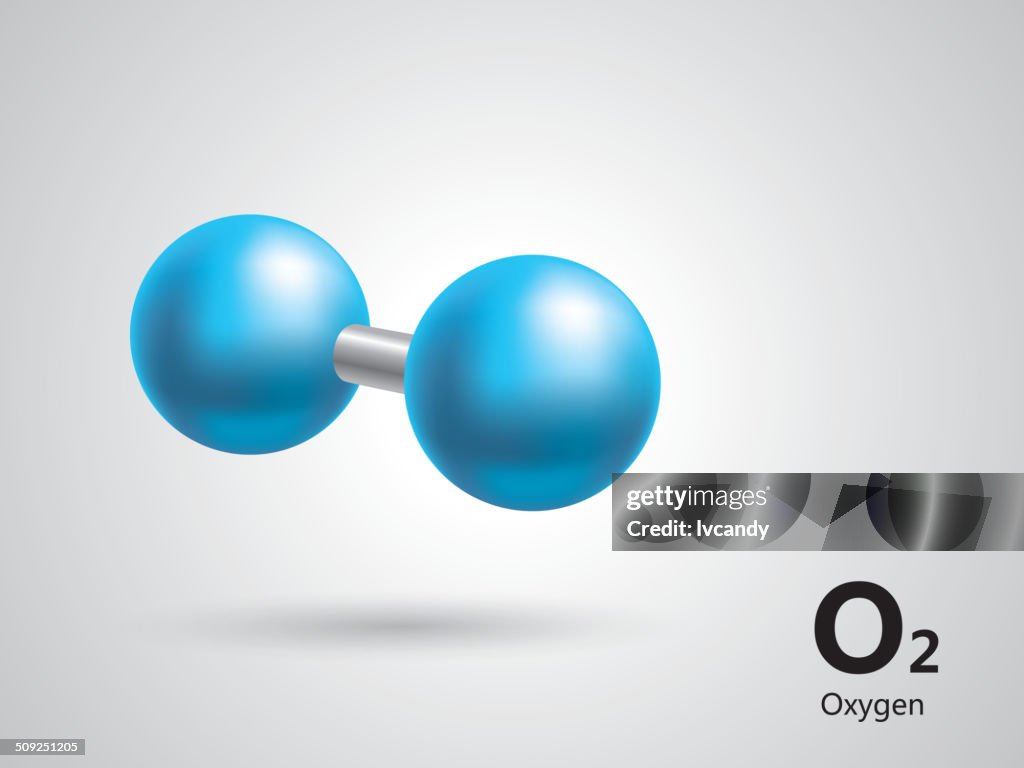 Oxygen Molecular Model High-Res Vector Graphic - Getty Images