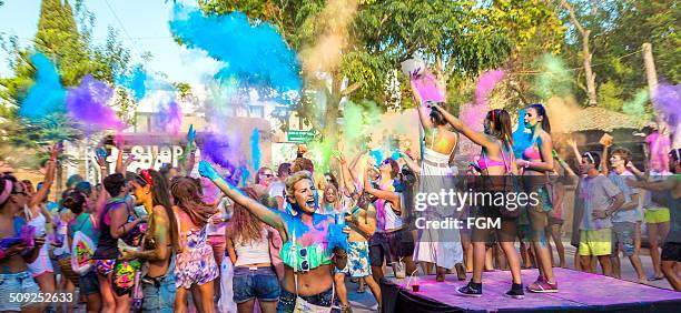 holi garden - ibiza town stock pictures, royalty-free photos & images
