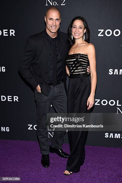 Nigel Barker and Cristen Barker attend the "Zoolander 2" World Premiere at Alice Tully Hall on February 9, 2016 in New York City.