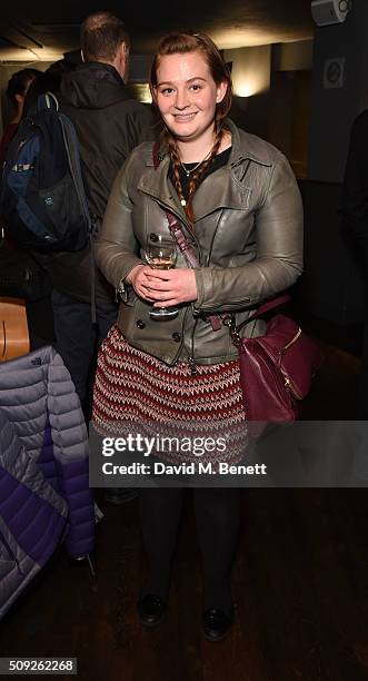 Kathryn Blair attends the Press Night performance of "Cirque Berserk!" at The Peacock Theatre on February 9, 2016 in London, England.