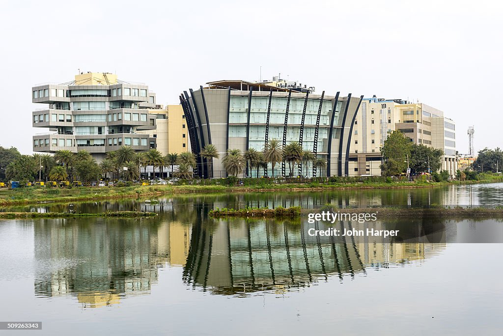 Modern buildings in Bangalore, India