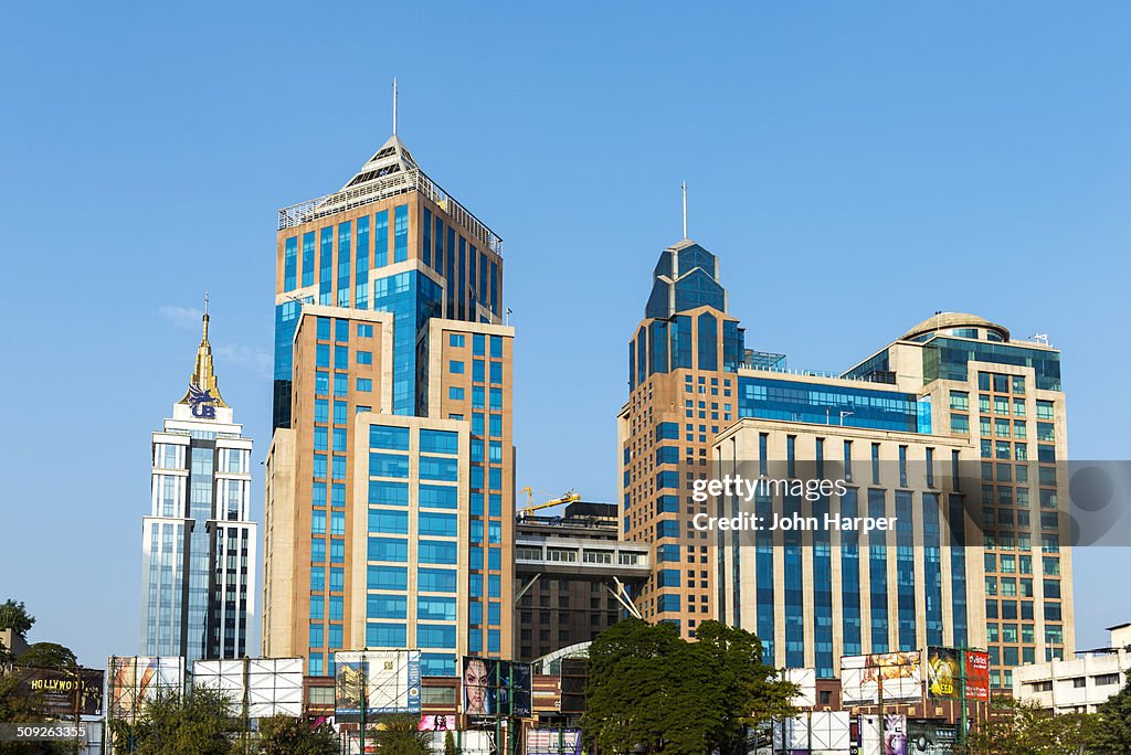 Modern buildings in Bangalore, India