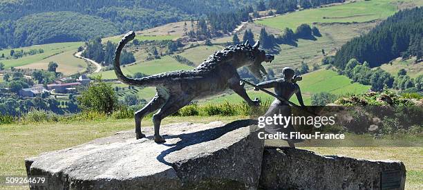 bête du gévaudan - lozere bildbanksfoton och bilder