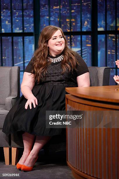 Episode 324 -- Pictured: Comedian Aidy Bryant during an interview on February 9, 2016 --