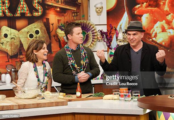 Billy Bush and Kit Hoover are the guests today, Tuesday, February 9, 2016 on Walt Disney Television via Getty Images's "The Chew." "The Chew" airs...