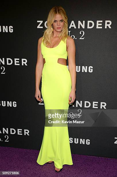 Model Erin Heatherton attends the "Zoolander 2" World Premiere at Alice Tully Hall on February 9, 2016 in New York City.
