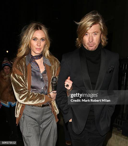 Nicky Clarke attending Vogue 100: A Century of Style exhibition opening reception, National Portrait Gallery on February 9, 2016 in London, England.