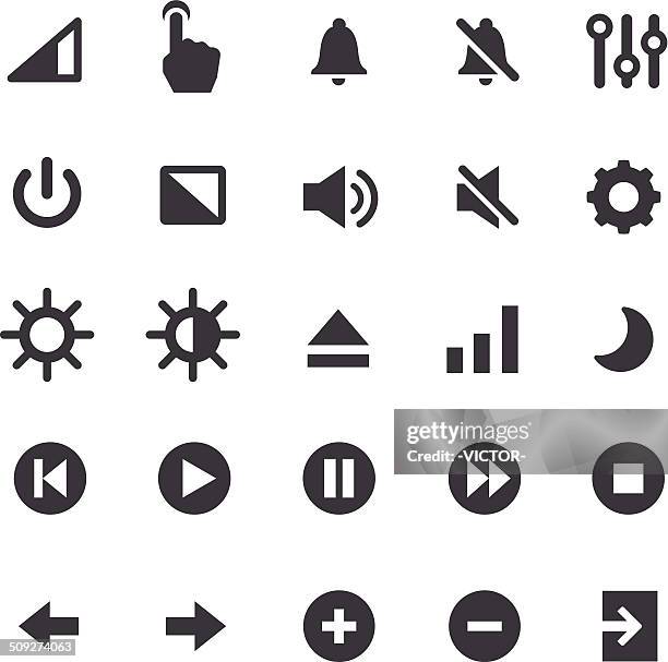 kontrolle icons-smart-serie - volume stock-grafiken, -clipart, -cartoons und -symbole