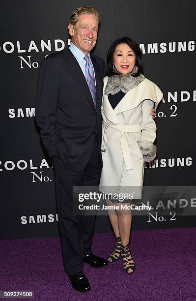 Maury Povich and Connie Chung attend the "Zoolander 2" World Premiere at Alice Tully Hall on February 9, 2016 in New York City.