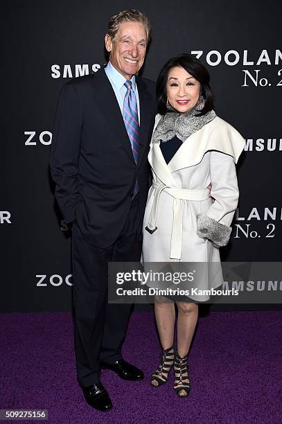 Maury Povich and Connie Chung attend the "Zoolander 2" World Premiere at Alice Tully Hall on February 9, 2016 in New York City.