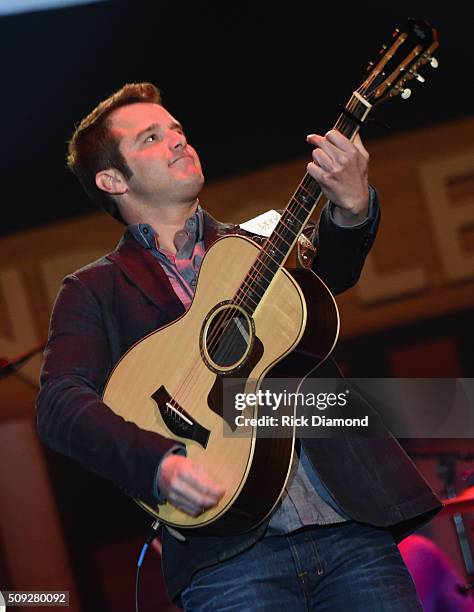 Easton Corbin performs during Grand Ole Opry at CRS Day 1 at Omni Hotel on February 8, 2016 in Nashville, Tennessee.