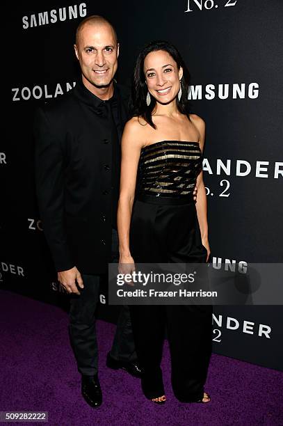 Nigel Barker and Cristen Barker attend the "Zoolander No. 2" World Premiere at Alice Tully Hall on February 9, 2016 in New York City.