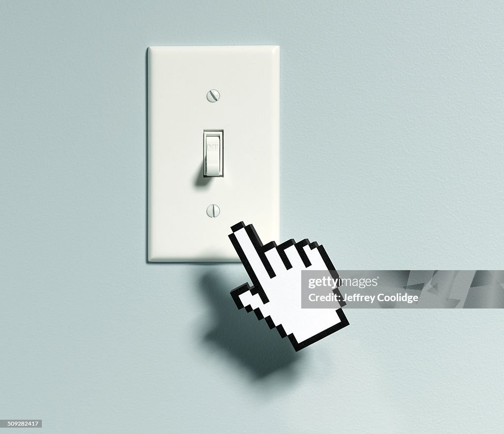 Bitmap Hand and Light Switch