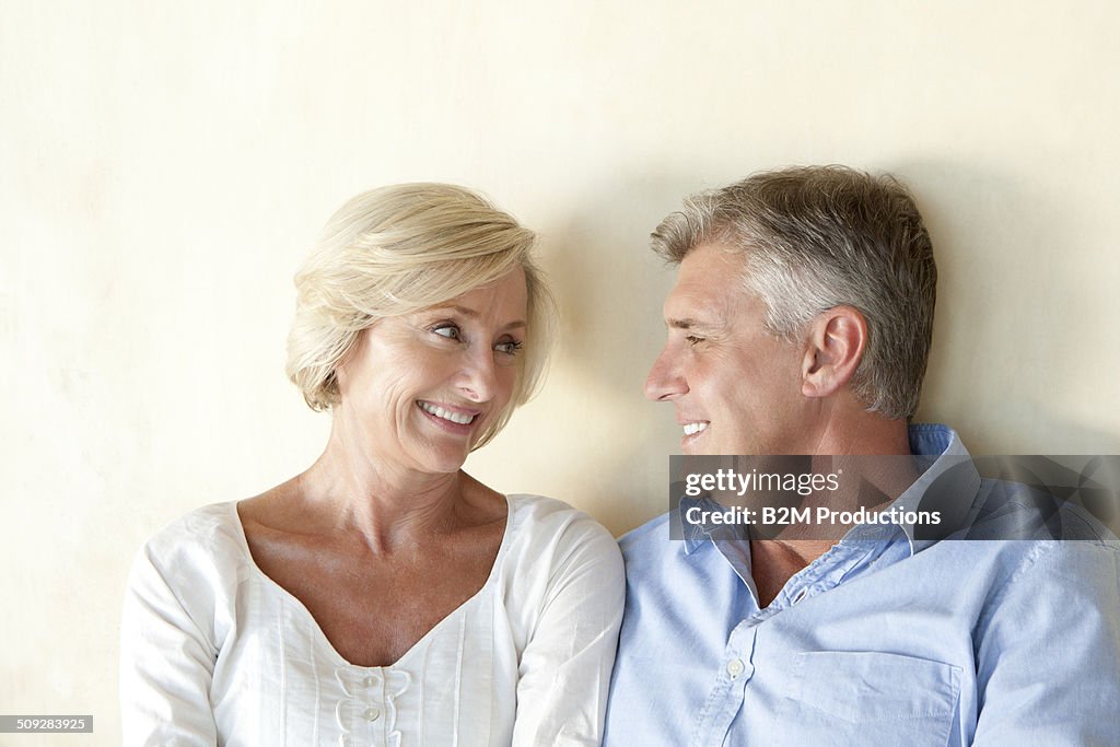 Happy Mature Couple Looking At Each Other