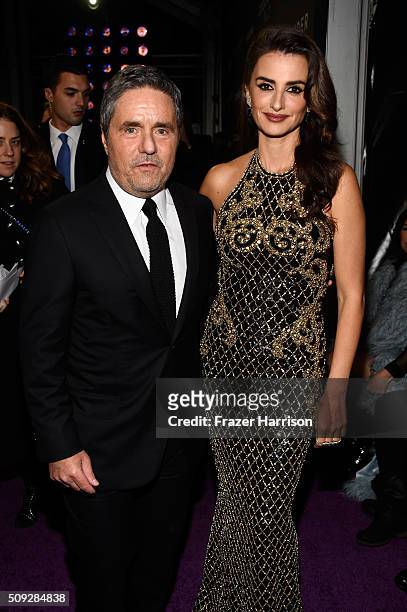 Chairman and CEO of Paramount Pictures, Brad Grey and actress Penelope Cruz attend the "Zoolander No. 2" World Premiere at Alice Tully Hall on...