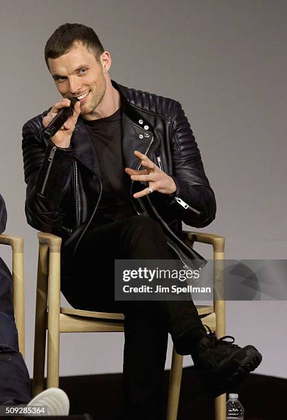 Actor Ed Skrein attends Apple Store Soho Presents Meet The Actor: Ryan Reynolds, Morena Baccarin, TJ Miller, and Ed Skrein, "Deadpool" at Apple Store...