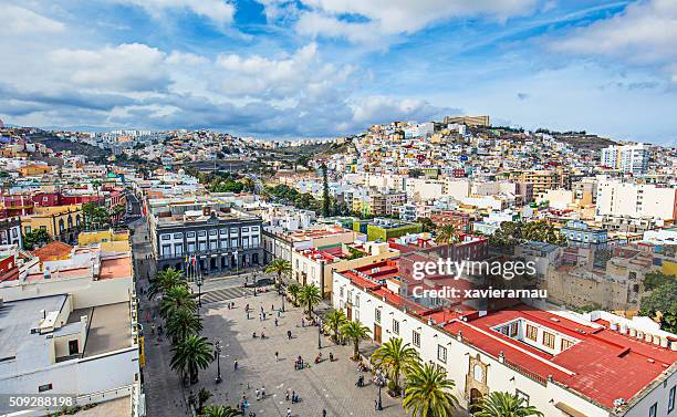 centro di las palmas de gran canaria - las palmas de gran canaria foto e immagini stock